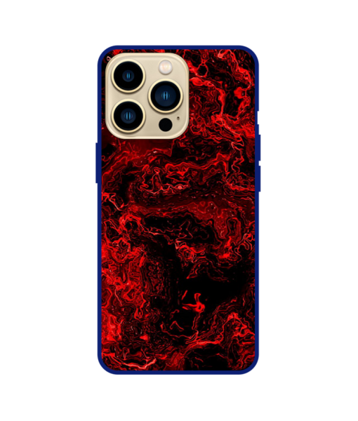 Husa IPhone 15 Pro Max, Protectie AirDrop, Marble, Red